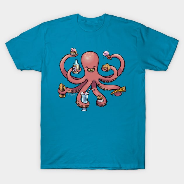 the happy octopus T-Shirt by samanta flôor